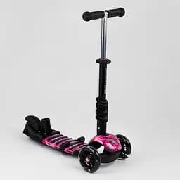 Самокат дитячий Best Scooter 58х15х29 см Чорно-фіолетовий 000231561 - мініатюра 3