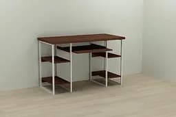 Компьютерный стол Ferrum-decor Тим 75x120x70 белый ДСП Венге 32мм (FRD-106102)