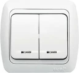 Выключатель Brille двойной с подсветкой Т 50200203ф
