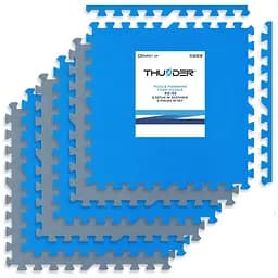 Коврик-пазл THUNDER PZ-04 60 х 60 голубой-серый (PZ-04)