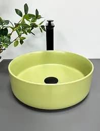 Умивальник VBI Prato olive matt накладний VBI-011402, Зелений - мініатюра 3