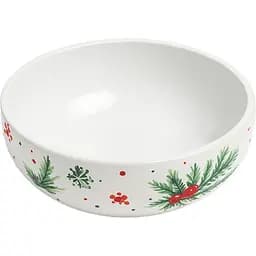 Тарілка глибока Christmas Tree 16 см порцелянова Yiwu SG-32-4