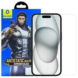 Защитное 2.5D стекло Blueo Full Cover HD Clear для Apple iPhone 15 Pro 6.1 Прозрачное