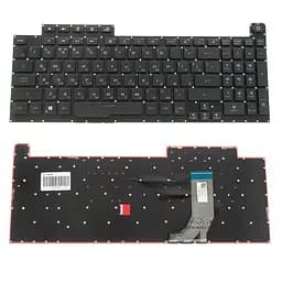 Клавіатура для ноутбука ASUS (G731GD, G731GT, G731GU) rus, black, без фрейму, підсвічування клавіш (RGB Per-Key) (ОРИГІНАЛ)