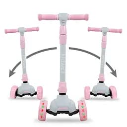 Дитячий самокат Kidwell Jax Gray/Pink (5901130085002) - мініатюра 7