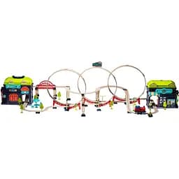 Детский игровой набор трюковая железная дорога "Храбрый паровозик" OTAMANKO 89960, 137 деталей