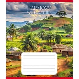Зошит загальний "Гармонія з природою" Leader 060-610277K-3 в клітинку, 60 аркушів