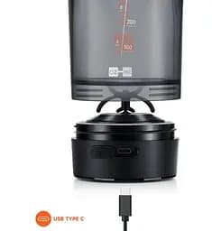 Шейкер спортивний електричний VOLTRX Gallium 600 мл Tritan Orange (Gallium_Orange) - мініатюра 7
