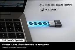Накопичувач 512GB USB 3.1 Type-A Fit Plus Samsung teh0025094 - мініатюра 3