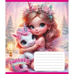 Зошит учнівський "Мій єдиноріг" 012-520170L-3 в лінію, 12 аркушів