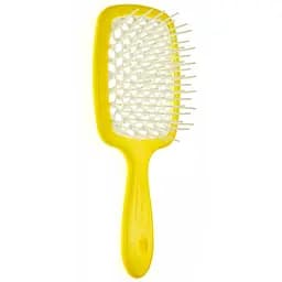 Щітка для волосся Janeke Superbrush Standard жовта з білим
