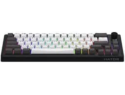 Клавиатура игровая механическая HATOR HTK-4160-UA Skyfall 65 PRO Wireless Aurum Vanila Silent Switch USB, 2,4 ГГц, BT 5.3 Black-White - мініатюра 2