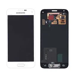 Матриця з тачскріном модуль для Samsung Galaxy S5 mini SM-G800F білий