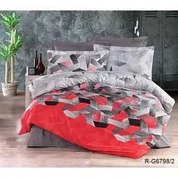 Комплект постільної білизни TAG Tekstil з компаньйоном Сімейний Різнобарвний 000152226 (G6798/2)