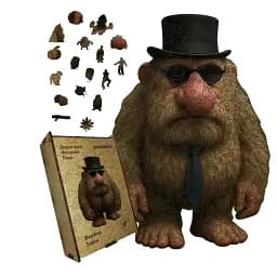 Дерев'яний фігурний пазл Матео Мататео, А2, Дерев'яна коробка 300+ елементів