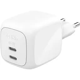 Мережевий зарядний пристрій Belkin Boost Up Charge Pro Dual USB-C GaN 67W White (WCH020KQ2MWH-B6) [158914] - мініатюра 2