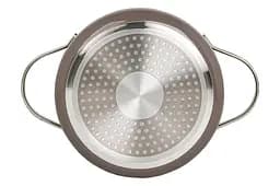 Каструля зі скляною антипригарною кришкою Maestro MR-4009-28S діаметр 28 см на 3.9л низька Ceramic алюміній - мініатюра 4