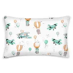 Дитяча постільна білизна в ліжечко ANIMALS CS28, м'ята (AnimalsAviatorsMintOrange_Magnolia110x160_140) - мініатюра 3