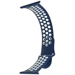 Ремінець Apple Watch Nike Sport 42/44/45/46/49 mm Midnight Синій Білий