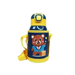 Термос-поїльник із силіконовою трубочкою Ведмедик MGZ-0330, 500 мл