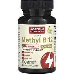 Метил B-12 Jarrow Formulas Methyl B-12 зі смаком лимона 1000 мкг 100 льодяників