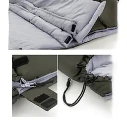 Спальник з капюшоном Naturehike U150 NH20MSD07, (11°C), правий, зелений - мініатюра 3