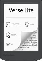Електронна книга 6" PocketBook Verse Lite, Midnight Grey, WiFi, 1024x758 (E Ink Carta), 512Mb / 8Gb, сенсорний екран, 16 градацій сірого, 212 DPI, підсвічування екрану SMARTlight, 1000 mAh, Type-C (PB619-T-CIS)