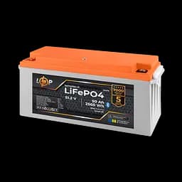 Акумулятор LP LiFePO4 51,2V - 50 Ah (2560Wh) (BMS 80A/50А) пластик Smart BT - мініатюра 2