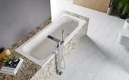 Ванна акрилова Radaway Mia 170x70 з ніжками + сифон, біла (WA1-50-170x070) - мініатюра 2