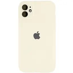 Чохол Epik Silicone Case Full Camera Protective AA для Apple iPhone 12 6.1 Бежевий/Antique White