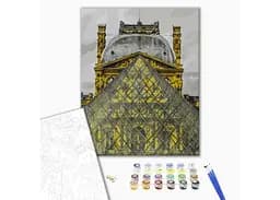 Розмальовка за номерами Brushme Піраміда Лувра (40х50) (BS52517) - мініатюра 2