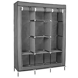 Шафа Stenson R93320 тканинна розкладна сіра (35780)