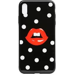 Чехол-накладка Toto Cartoon Print Glass Case Apple iPhone X/XS Red Lips