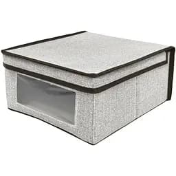 Короб для зберігання Handy Home з кришкою 30x28x15 см сірий (ESH07)