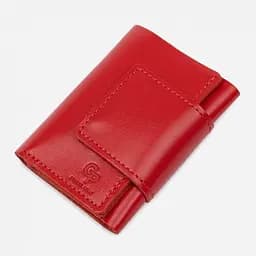 Кожаный женский кошелек Grande Pelle 10х8х1.5 см acs0024483