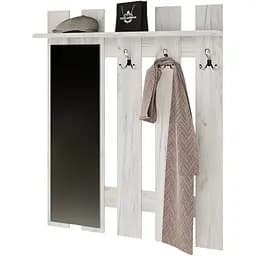 Вішалка настінна з дзеркалом Еверест Ліберті 90x15.2x110 см дуб крафт білий (DTM-2630)