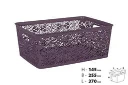 Кошик Violet House 0504 №4 Ажур Plum, 14 л, фіолетовий (0504 №4 Ажур PL б/кр. 14 л) - мініатюра 2
