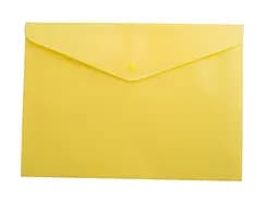 Папка-конверт, на кнопке, А5, BM.3935-99 BUROMAX, матовый полупрозр.пластик (4823078953421) Жёлтый