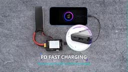 Мультитестер ToolKitRC MC8 20W для FPV 2-8S USB-C чорний (18762) - мініатюра 9