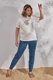 Вільні легкі джинси Mom для вагітних Sheldon denim L Юла Мама Блакитний - мініатюра 2