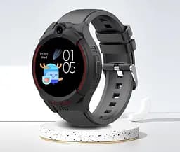 Дитячий розумний смарт годинник-телефон Lemfo M56 з GPS, 4G сім картою, прослуховуванням та кнопкою SOS До 5-7 днів роботи Білий - мініатюра 8