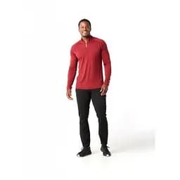 Футболка Smart Wool Men's Merino 150 Baselayer 1/4 Zip S Tibetan Red (1033-SW 14070.A25-S) - мініатюра 2