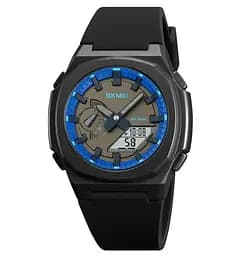 Годинники чоловічі наручні Skmei 2091 (Чорний/Синій/Білий)