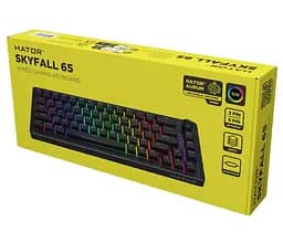 Клавиатура игровая механическая HATOR HTK-1160-UA Skyfall 65 Black Sterling Speed Switches - мініатюра 7