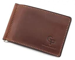 Кожаный мужской зажим для денег GRANDE PELLE 12х8х1 см acs0027523