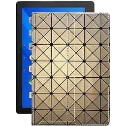 Чехол StatusCASE из экокожи для планшета Lenovo Tab E10 TB-X104L Золотой ромб