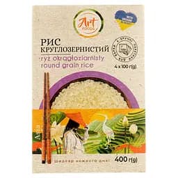 Рис Art Foods круглозернистый 4х100 г (940689)