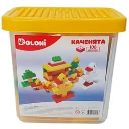 Конструктор Утята Doloni 013888/11 в пластиковом боксе 108 деталей
