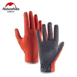 Перчатки нескользящие трикотажные Naturehike NH21FS035, размер L, оранжевые
