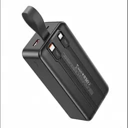 Повербанк із швидкою зарядкою дисплеєм та перехідниками, Power bank XO PR250 30000 mAh PD20W+QC22.5W - мініатюра 3